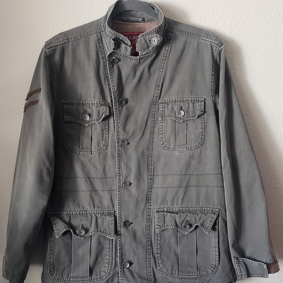 Jack and Jones vintage military style jacket size Medium - Picture 2 of 12